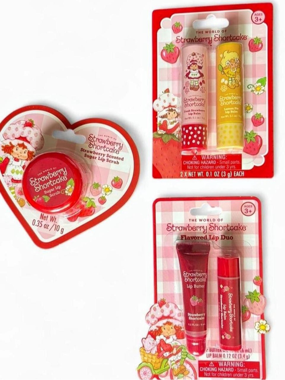 RETRO STRAWBERRY SHORTCAKE LIPPIE BUNDLE • 3-PIECE SET